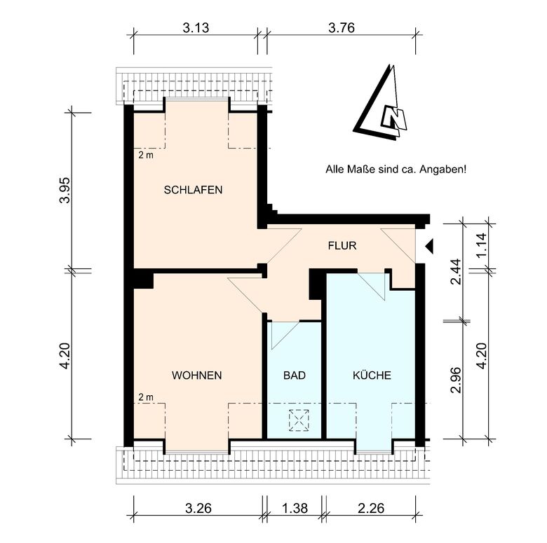 2 Zimmer, 41 m² in Lübeck – Bild 6