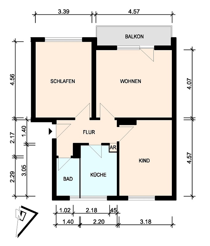 Gepflegte, helle 3-Zimmer-Wohnung im Hochparterre - 25335 Elmshorn - Photo 1