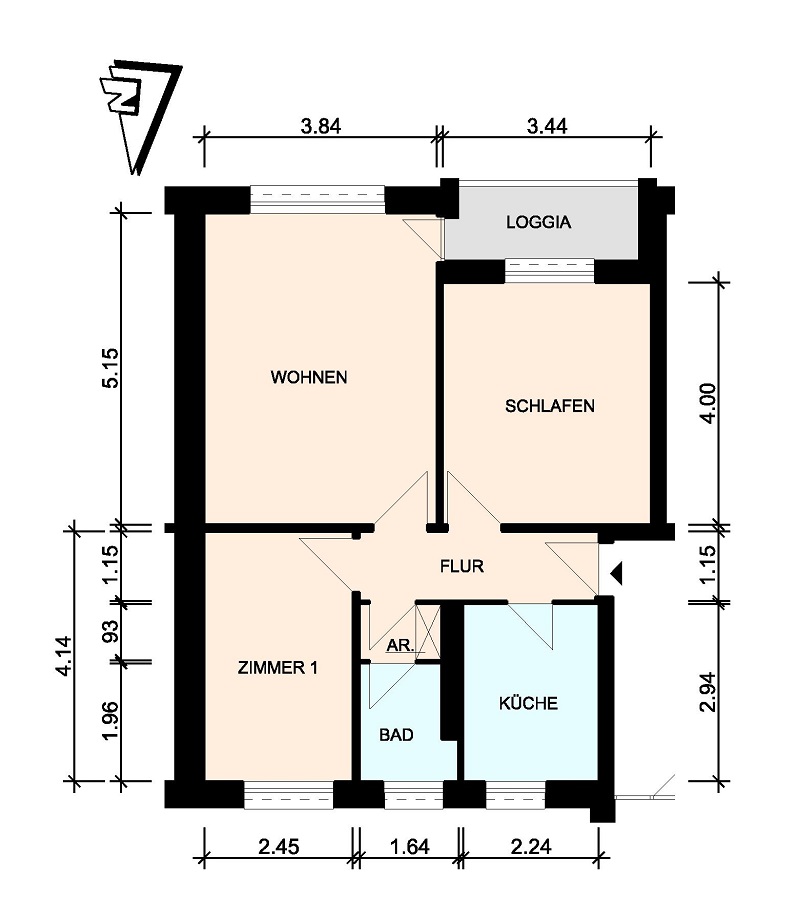 Helle 3-Zimmer-Wohnung in ruhiger Lage - 25336 Elmshorn - Foto 1