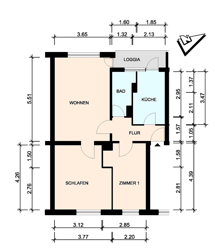 Gepflegte, helle Wohnung in "grüner" Wohnlage - 25336 Elmshorn - Foto 1