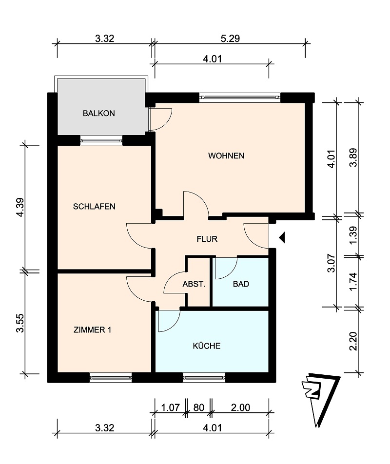 Helle 3-Zimmer-Wohnung mit Balkon zu sofort verfügbar! - 25336 Elmshorn - Foto 1